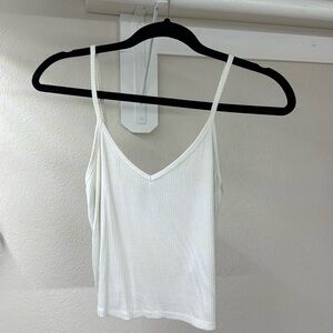 White spaghetti tank top